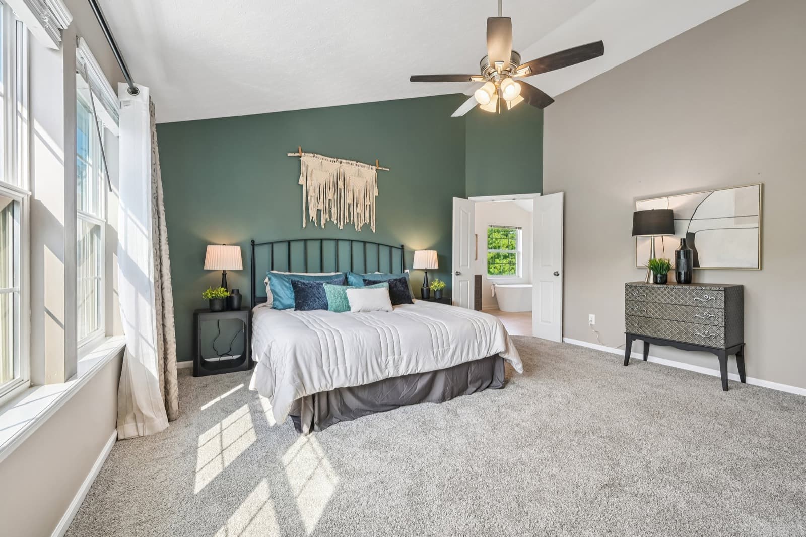 Expansive primary suite